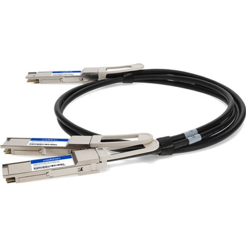 AddOn Networks QDD-400-CU1M-AO câble InfiniBand et à fibres optiques 1 m QSFP-DD Noir, Argent - QDD-400-CU1M-AO