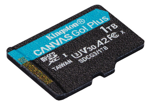 Kingston Technology Canvas Go! Plus Carte microSDXC Canvas Go Plus 170R A2 U3 V30 de 1 To sans ADP - SDCG3/1TBSP