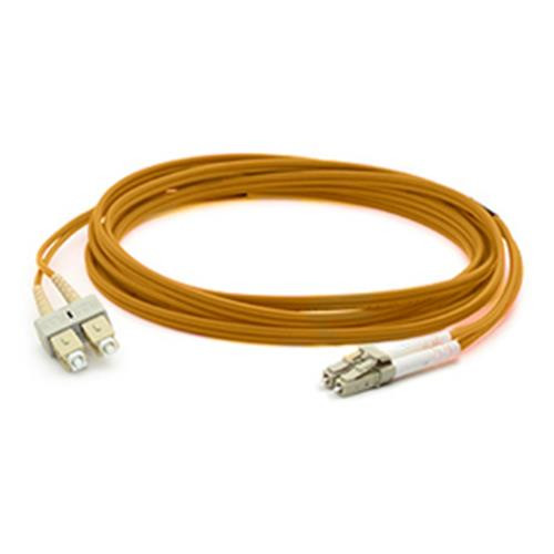 AddOn Networks  câble InfiniBand et à fibres optiques 1 m CMR Marron - ADD-SC-LC-1M6MMF-BN