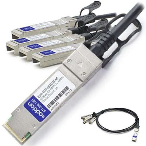 AddOn Networks  câble InfiniBand et à fibres optiques 3 m QSFP+ 4xSFP+ Noir - QSFP-4SFP-PDAC3M-AO