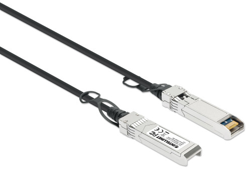 Intellinet  câble InfiniBand et à fibres optiques 3 m SFP+ Noir, Argent - 508438