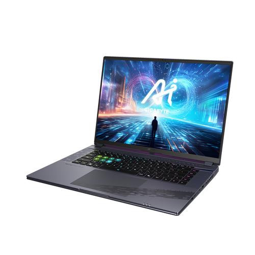 GIGABYTE  laptop Intel® Core™ i7 i7-13650HX Ordinateur portable 40,6 cm (16") WQXGA 32 Go DDR5-SDRAM 1 To SSD NVIDIA GeForce RTX 4070 Wi-Fi 7 (802.11be) Windows 11 Home Gris - AORUS 16X 9SG-43USC64SH
