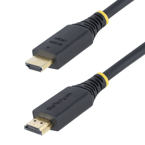 StarTech.com  câble HDMI 0,3 m HDMI Type A (Standard) Noir - HDMI2-CABLE-4K60-1F
