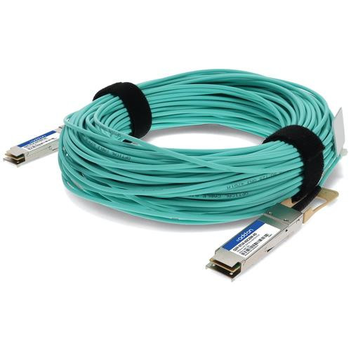 AddOn Networks  câble InfiniBand et à fibres optiques 20 m QSFP28 Turquoise - QSFP-OTU4-AOC20M-AO