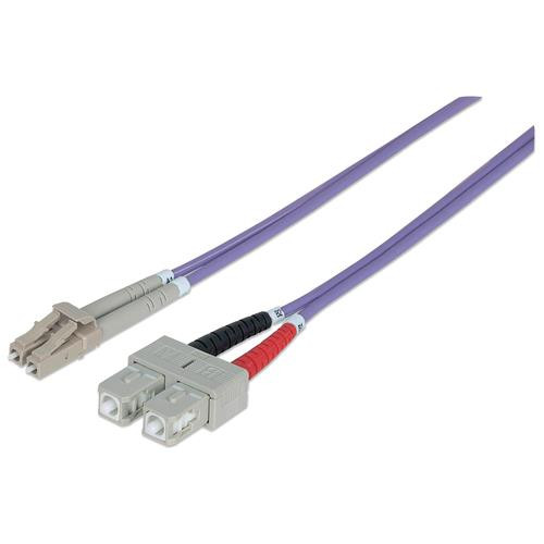 Intellinet  câble InfiniBand et à fibres optiques 5 m LC SC Violet - 751056