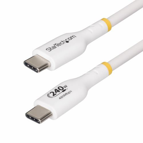 StarTech.com  câble USB USB 2.0 1,8 m USB C Blanc - USB2EPR6FW