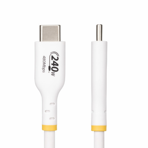 StarTech.com  câble USB USB 2.0 1,8 m USB C Blanc - USB2EPR6FW