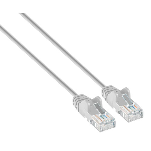 Intellinet IEC-C6A-GY-7-SLIM câble de réseau Gris 2 m Cat6a U/UTP (UTP) - 744027