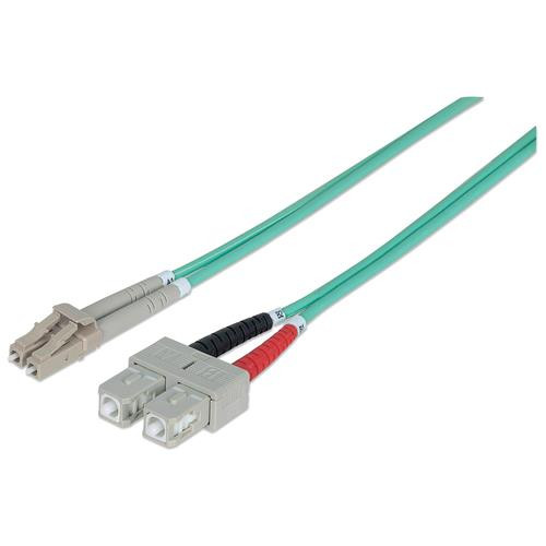 Intellinet  câble InfiniBand et à fibres optiques 10 m LC SC Couleur aqua - 750523