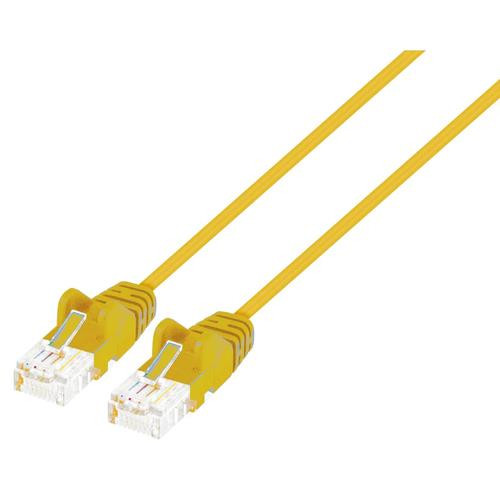 Intellinet IEC-C6-YLW-7-SLIM câble de réseau Jaune 3 m Cat6 U/UTP (UTP) - 743488