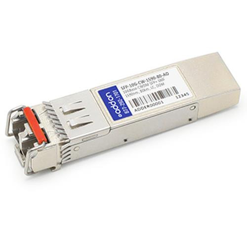 AddOn Networks  module émetteur-récepteur de réseau Fibre optique 10000 Mbit/s SFP+ 1590 nm - SFP-10G-CW-1590-80-AO