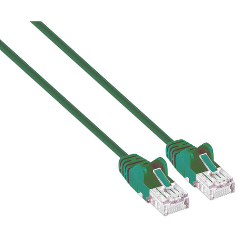 Intellinet IEC-C6-GR-10-SLIM câble de réseau Vert 3 m Cat6 U/UTP (UTP) - 743440