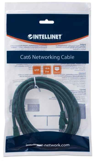 Intellinet  câble de réseau Vert 3 m Cat6 U/UTP (UTP) - 342506