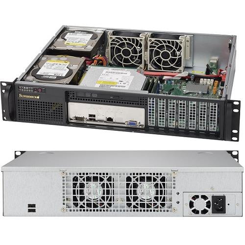 Supermicro SuperChassis 523L-505B 2U Noir 500 W - CSE-523L-505B