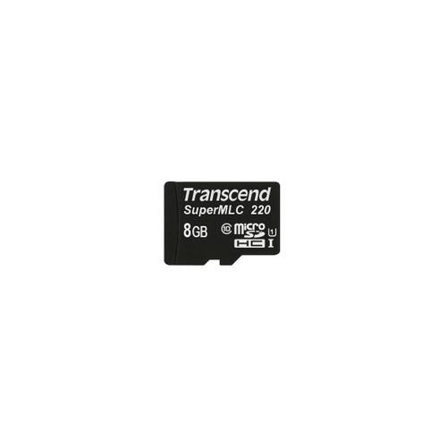 Transcend  mémoire flash 8 Go MicroSDHC SLC Classe 10 - TS8GUSD220I