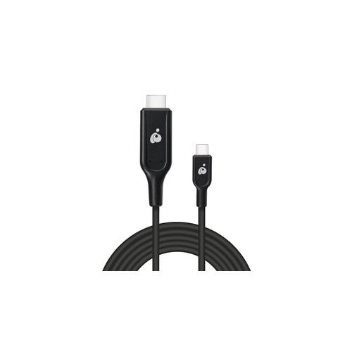 iogear  câble vidéo et adaptateur 3 m USB Type-C HDMI Noir - G2LU3CHD03