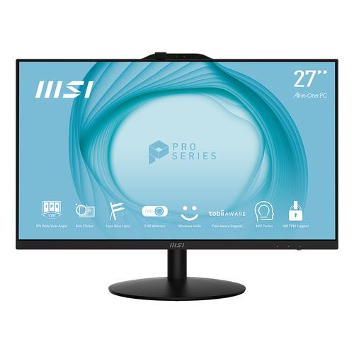 MSI Pro AP272 12M-028US Intel® Core™ i5 i5-12400 68,6 cm (27") 1920 x 1080 pixels PC All-in-One 16 Go DDR4-SDRAM 512 Go SSD Windows 11 Home Wi-Fi 6 (802.11ax) Noir - PRO AP272 12M-028US