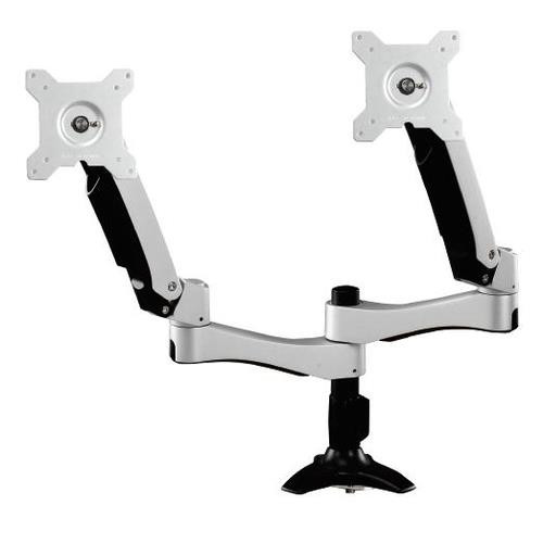 Amer Networks  support d'écran plat pour bureau 61 cm (24") Noir, Argent - AMR2AP