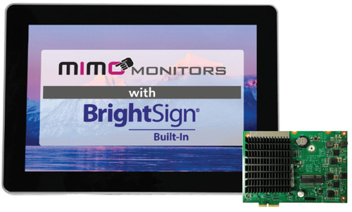 Mimo Monitors  Écran d'affichage dynamique 25,6 cm (10.1") LCD Wifi 350 cd/m² Full HD Noir Écran tactile - MBS-1080C-POE