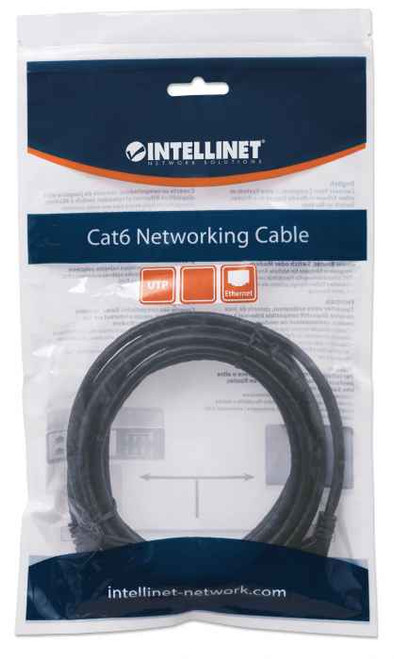 Intellinet  câble de réseau Noir 0,5 m Cat6 U/UTP (UTP) - 342032
