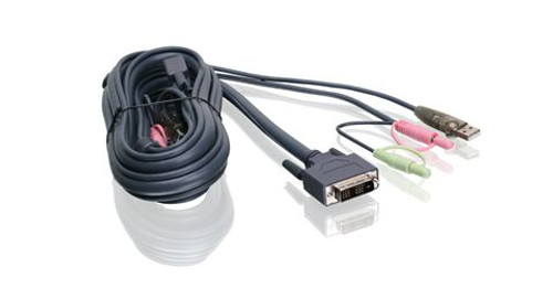 iogear  câble kvm Noir 1,8 m - G2L7D02U