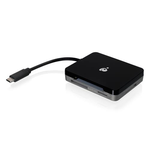 iogear  lecteur de carte mémoire USB 3.2 Gen 1 (3.1 Gen 1) Type-C Noir, Gris - GUH3C37SD
