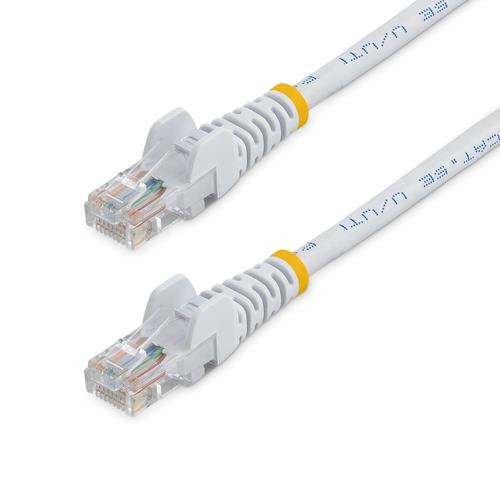 StarTech.com 25 ft White Snagless Category 5e (350 MHz) UTP Patch Cable câble de réseau Blanc 7,62 m - 45PATCH25WH