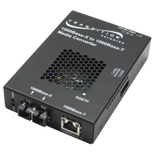 Transition Networks SGETF1040-110 convertisseur de support réseau 1000 Mbit/s Noir - SGETF1040-110-NA