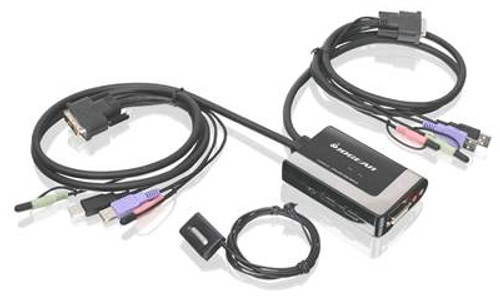 iogear  câble kvm Noir 1,2 m - GCS932UB