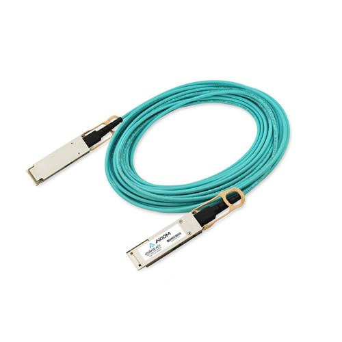 Axiom  câble InfiniBand et à fibres optiques 40 m QSFP+ Couleur aqua - QSFP-40GB-AOC30M-AX
