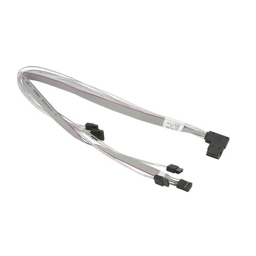 Supermicro Internal MiniSAS / 4 SATA 0.52 m 0,52 m Gris, Blanc - CBL-SAST-0654