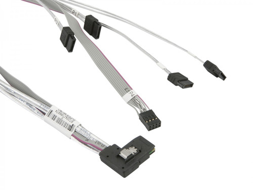 Supermicro Internal MiniSAS / 4 SATA 0.52 m 0,52 m Gris, Blanc - CBL-SAST-0654