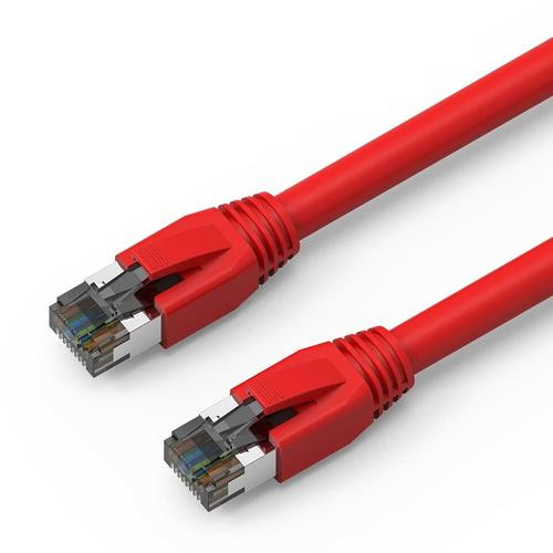 Axiom  câble de réseau Rouge 3,04 m Cat8 SF/UTP (S-FTP) - C8SBSFTP-R10-AX