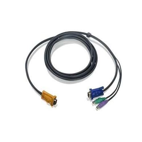 iogear PS/2 KVM Cable 6 Ft câble kvm Noir 1,8 m - G2L5202P