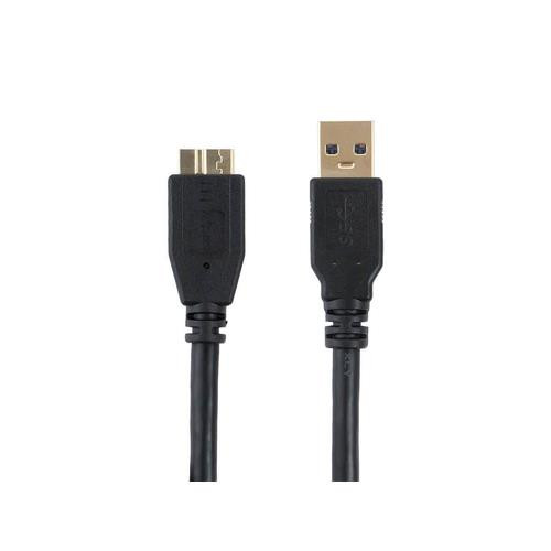 Monoprice  câble USB USB 3.2 Gen 1 (3.1 Gen 1) 0,91 m USB A Micro-USB B Noir - 13753