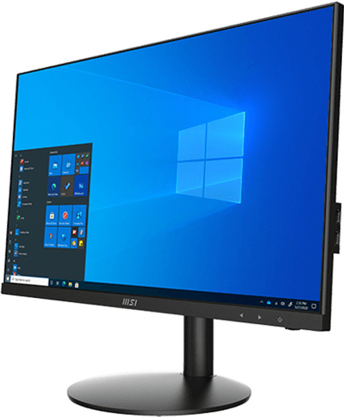 MSI Pro AP241 11M-004US Intel® Pentium® Gold G6405 61 cm (24") 1920 x 1080 pixels PC All-in-One 4 Go DDR4-SDRAM 128 Go SSD Windows 10 Pro Wi-Fi 6 (802.11ax) Noir - PRO AP241 11M-004US