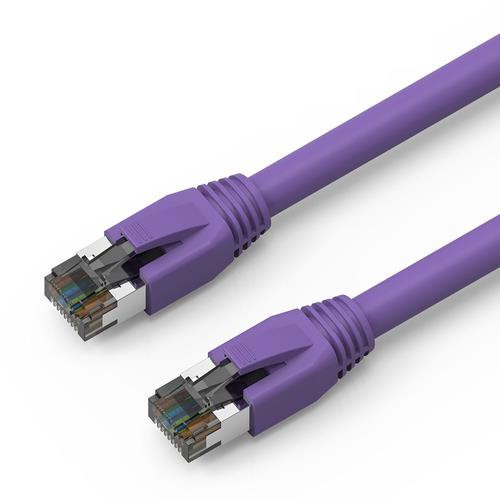 Axiom  câble de réseau Violet 0,15 m Cat8 SF/UTP (S-FTP) - C8SBSFTP-P6IN-AX