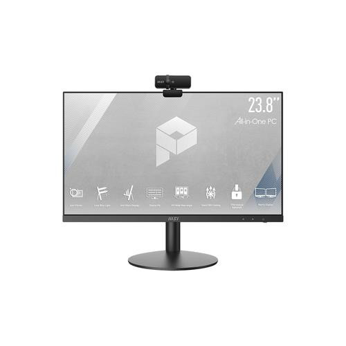 MSI Pro AP241 11M-003US Intel® Core™ i3 i3-10105 61 cm (24") 1920 x 1080 pixels PC All-in-One 8 Go DDR4-SDRAM 250 Go SSD Windows 11 Home Wi-Fi 6 (802.11ax) Noir - PRO AP241 11M-003US