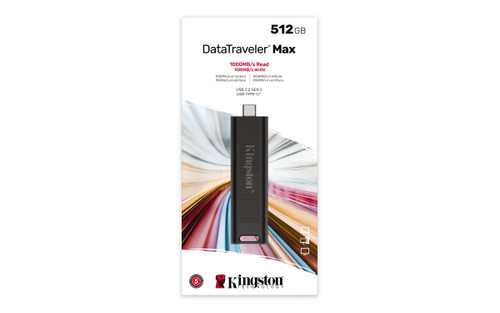 Kingston Technology DataTraveler 512GB Max 1000R/900W USB 3.2 Gen 2 - DTMAX/512GB