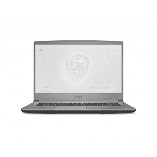 MSI Workstation  laptop Intel® Core™ i7 i7-10750H Station de travail mobile 39,6 cm (15.6") Full HD 16 Go DDR4-SDRAM 512 Go SSD NVIDIA Quadro T1000 Wi-Fi 6 (802.11ax) Windows 10 Pro Gris - WF65 10TI-444