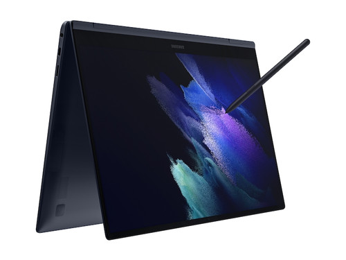 Samsung Galaxy Book Pro 360  laptop Intel® Core™ i7 i7-1165G7 Hybride (2-en-1) 39,6 cm (15.6") Écran tactile Full HD 8 Go LPDDR4x-SDRAM 512 Go SSD Wi-Fi 6E (802.11ax) Windows 10 Pro Marine - NP950QDB-KB3CA