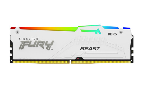 Kingston Technology FURY Beast 32 Go 5600 MT/s DDR5 CL40 DIMM White RGB XMP - KF556C40BWA-32