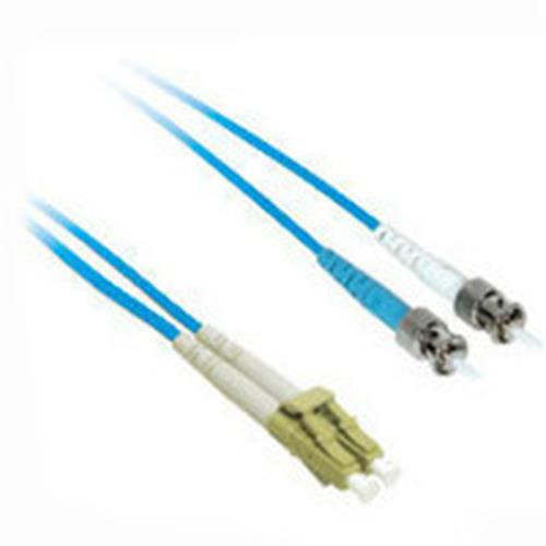 C2G 5m LC/ST Plenum-Rated Duplex 50/125 Multimode Fiber Patch Cable câble InfiniBand et à fibres optiques Bleu - 37608