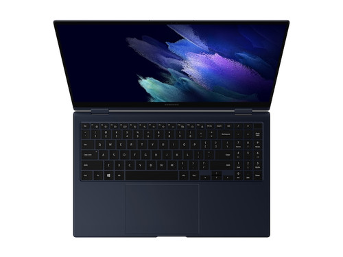 Samsung Galaxy Book Pro 360 NP950QDB Intel® Core™ i7 i7-1165G7 Hybride (2-en-1) 39,6 cm (15.6") Écran tactile Full HD 8 Go LPDDR4x-SDRAM 512 Go SSD Wi-Fi 6 (802.11ax) Windows 11 Home Marine - NP950QDB-KB6CA