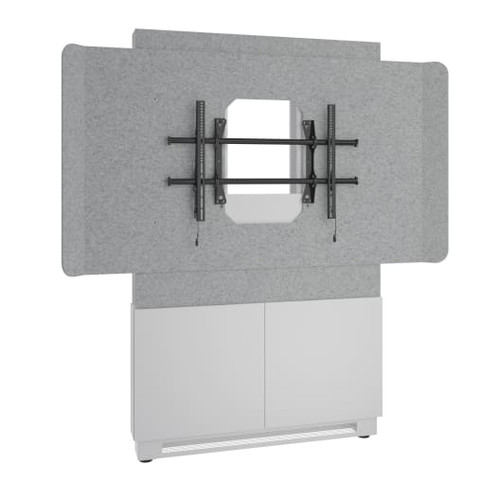 Middle Atlantic Products  support pour téléviseur 165,1 cm (65") Gris, Argent, Blanc - FM-DS-4875FW-BD8W