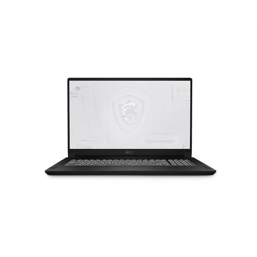 MSI Workstation  laptop Intel® Core™ i9 i9-11900H Station de travail mobile 43,9 cm (17.3") 4K Ultra HD 64 Go DDR4-SDRAM 1 To SSD NVIDIA RTX A5000 Wi-Fi 6E (802.11ax) Windows 10 Pro Noir - WS76 11UM-447CA