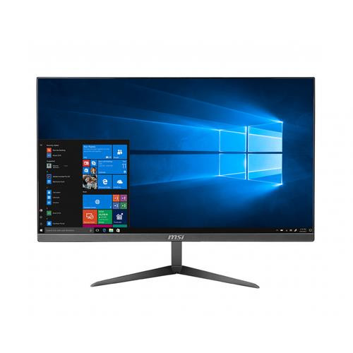 MSI Pro 24X 10M-046US PC tout en un/station de travail Intel® Pentium® Gold 6405U 60,5 cm (23.8") 1920 x 1080 pixels PC All-in-One 4 Go DDR4-SDRAM 564 Go HDD+SSD Windows 10 Pro Wi-Fi 5 (802.11ac) Argent - PRO 24X 10M-046US