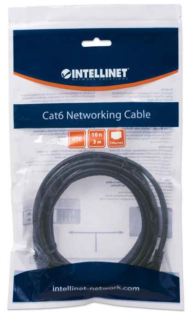 Intellinet  câble de réseau Noir 3 m Cat6 U/UTP (UTP) - 342070