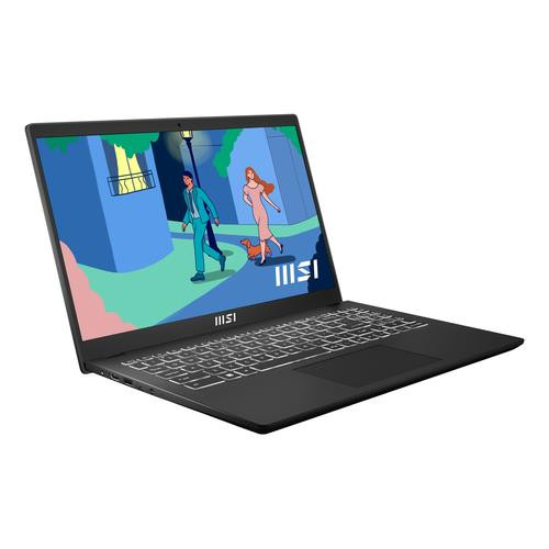 MSI Modern 15 B7M-097CA AMD Ryzen™ 7 7730U Ordinateur portable 39,6 cm (15.6") Full HD 16 Go DDR4-SDRAM 512 Go SSD Wi-Fi 6E (802.11ax) Windows 11 Home Noir - MODERN 15 B7M-097CA
