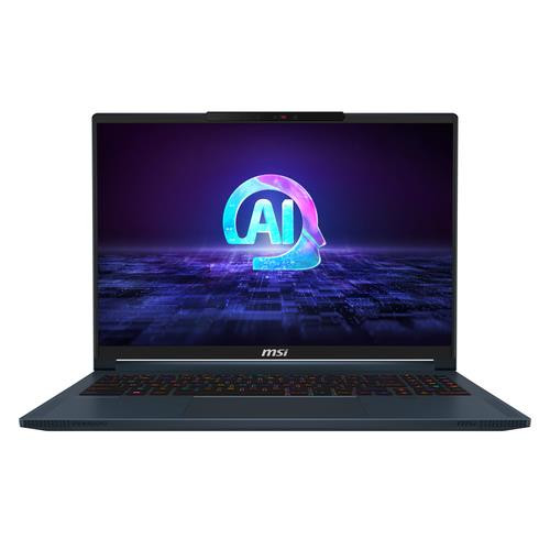MSI Stealth 16 AI Studio A1VGG-049CA Intel Core Ultra 9 185H Ordinateur portable 40,6 cm (16") Quad HD+ 32 Go DDR5-SDRAM 2 To SSD NVIDIA GeForce RTX 4070 Wi-Fi 7 (802.11be) Windows 11 Home Bleu - STEALTH 16 AI STUDIO A1VGG-049CA